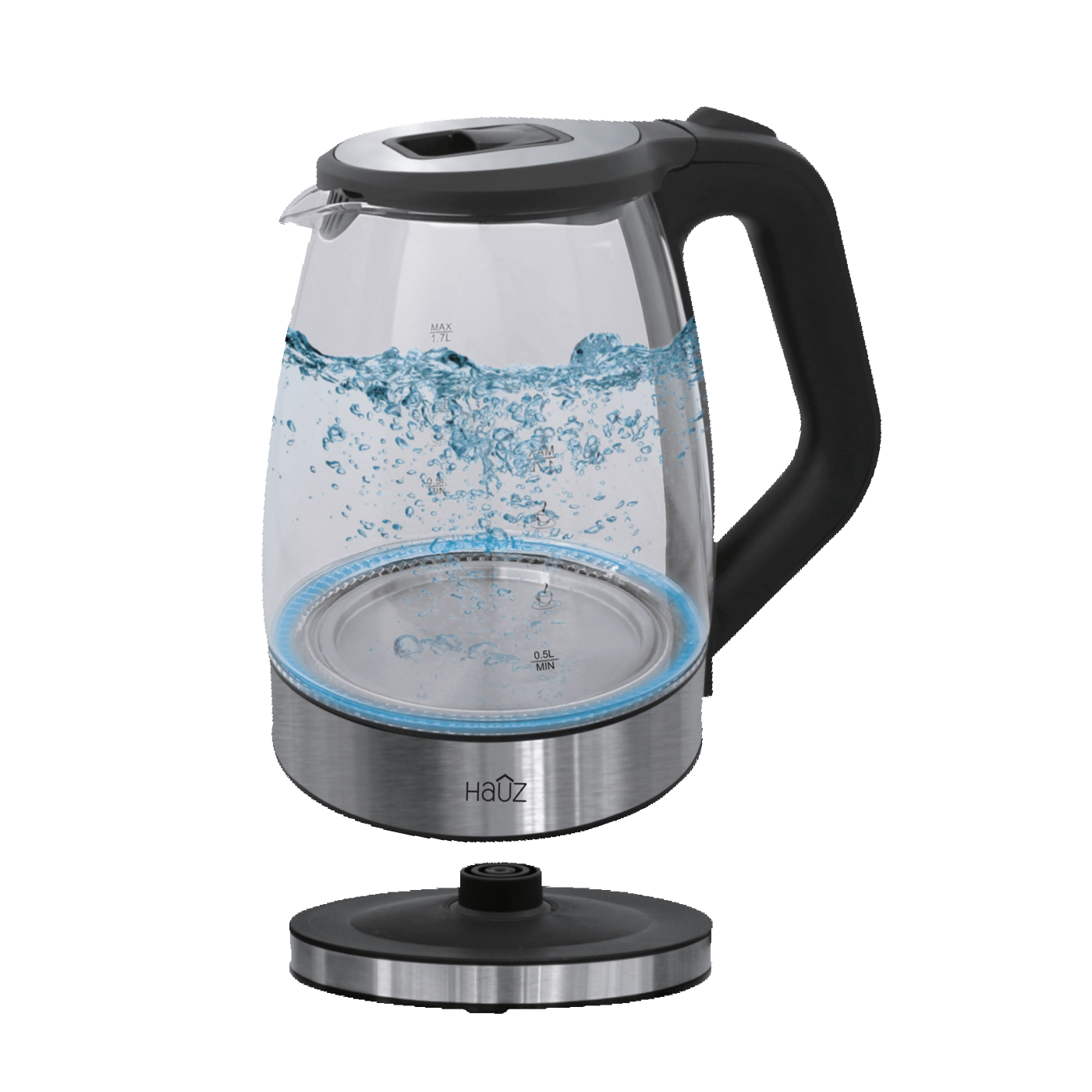 Glass Kettle 1.7L - Black