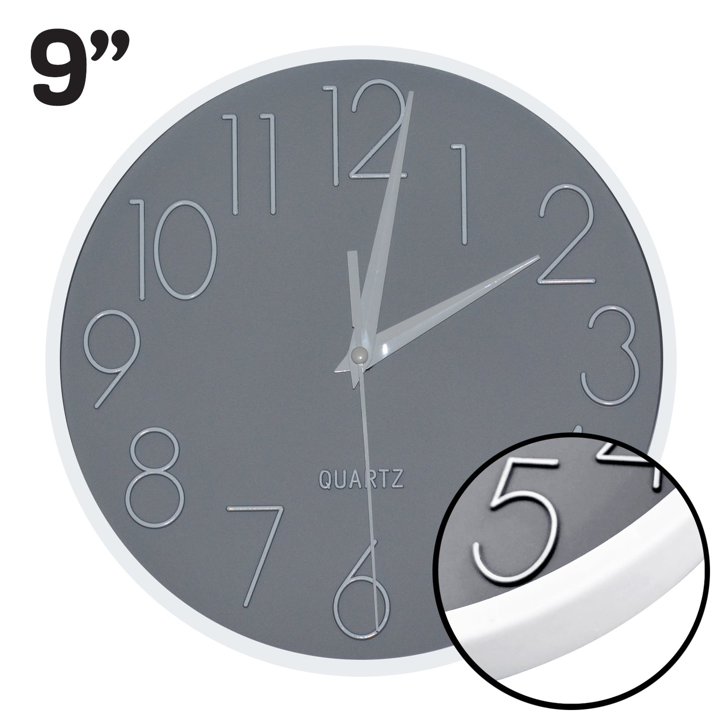 9" Wall Clock