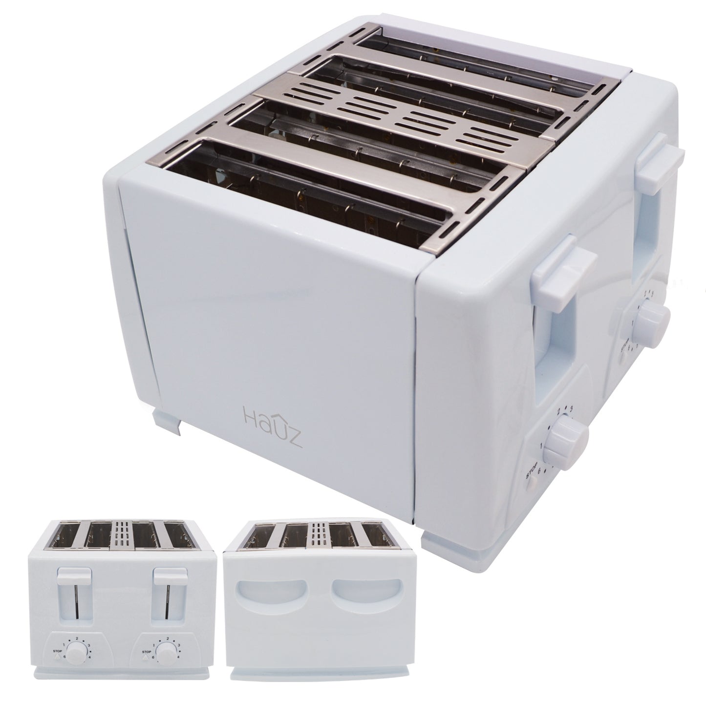 4 Slice Toaster - White